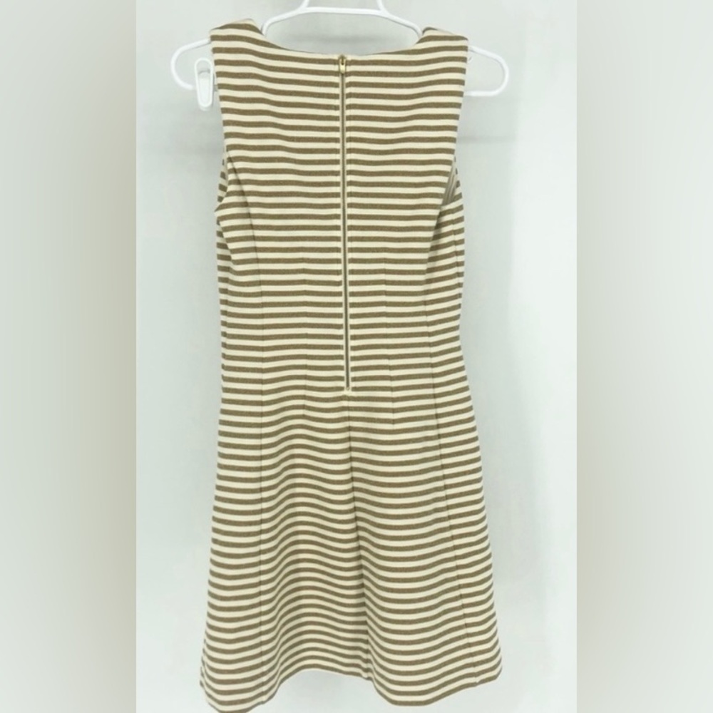 Lilly Pulitzer Tan and White Striped Mini Dress - Picture 5 of 14